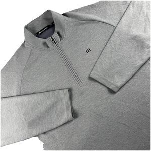 Travis Matthew Upgraded 1/4 Pullover Men XXL Gray Golf Performance Stretch